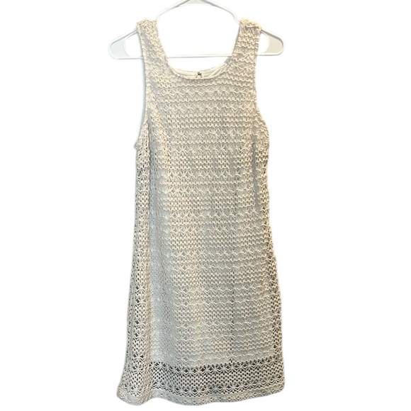 Bar III Dresses & Skirts - Bar lll Cream Crochet Fully Lined Midi Dress Size Small